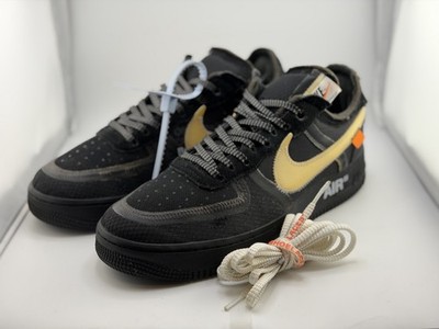 Size 9.5 - Nike Air Force 1 Low x OFF-WHITE Black 2018