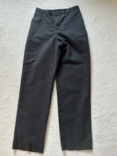 Dickies Boys Black Khaki Pants Size 14 Straight Fit Flat Front