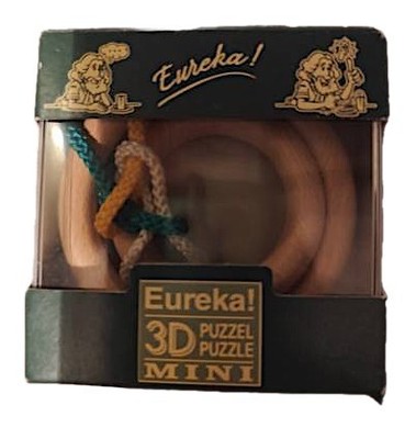 Eureka! 3D Puzzle Mini Holz Knobelspiel Geduldspiel Ringe Seil