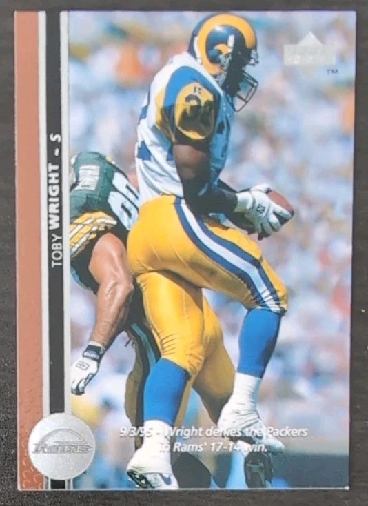 Toby Wright #235 1996 Upper Deck NFL Football St. Louis Rams
