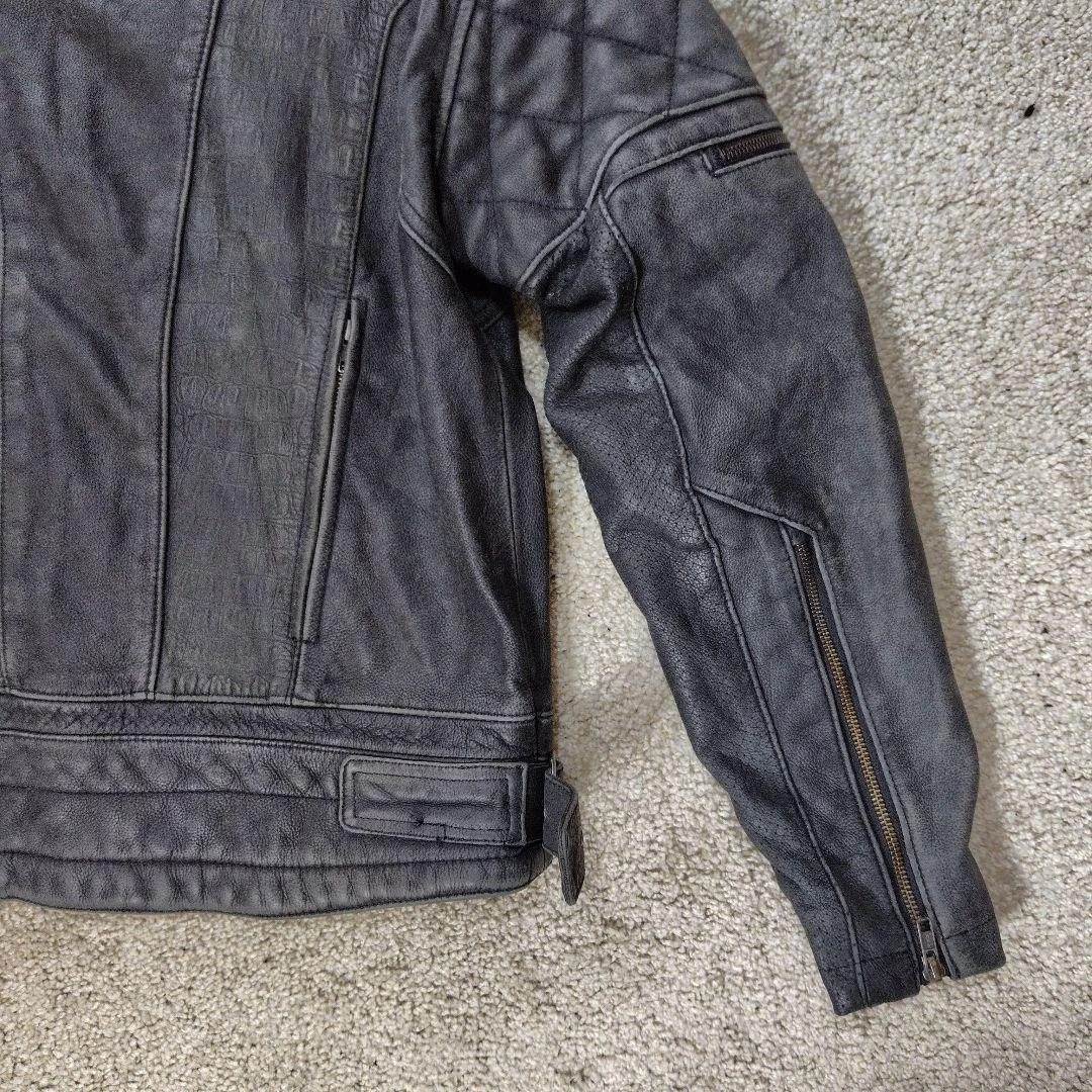 ARLEN NESS Genuine Leather Jacket, Size L Black [Used EXC] ship From JAPAN◎ image 13