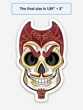 New ASU SUN DEVIL SUGAR SKULL Sticker Vinyl Die Cut Decal