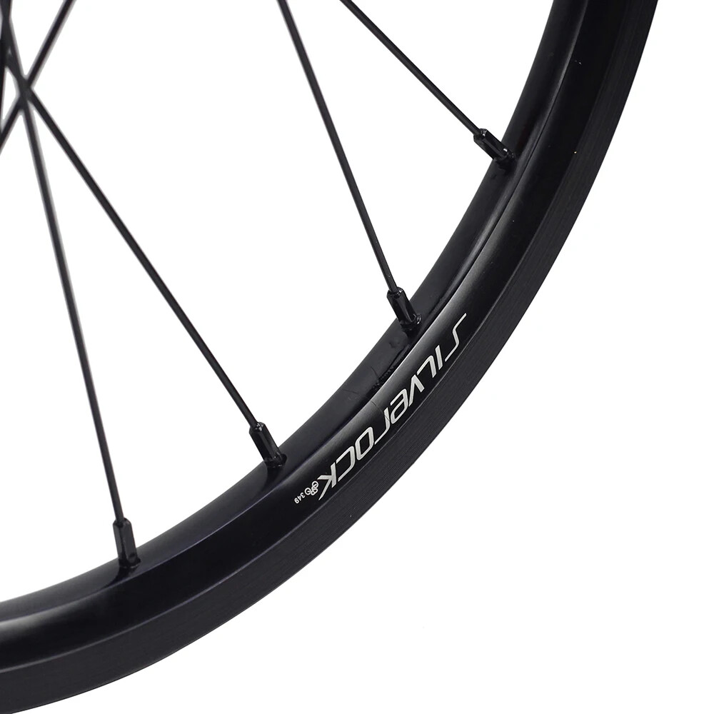 Set Ruote 16 Pollici Per Bici Pieghevole - 7 Velocità, Freno A Disco, Straight Pull