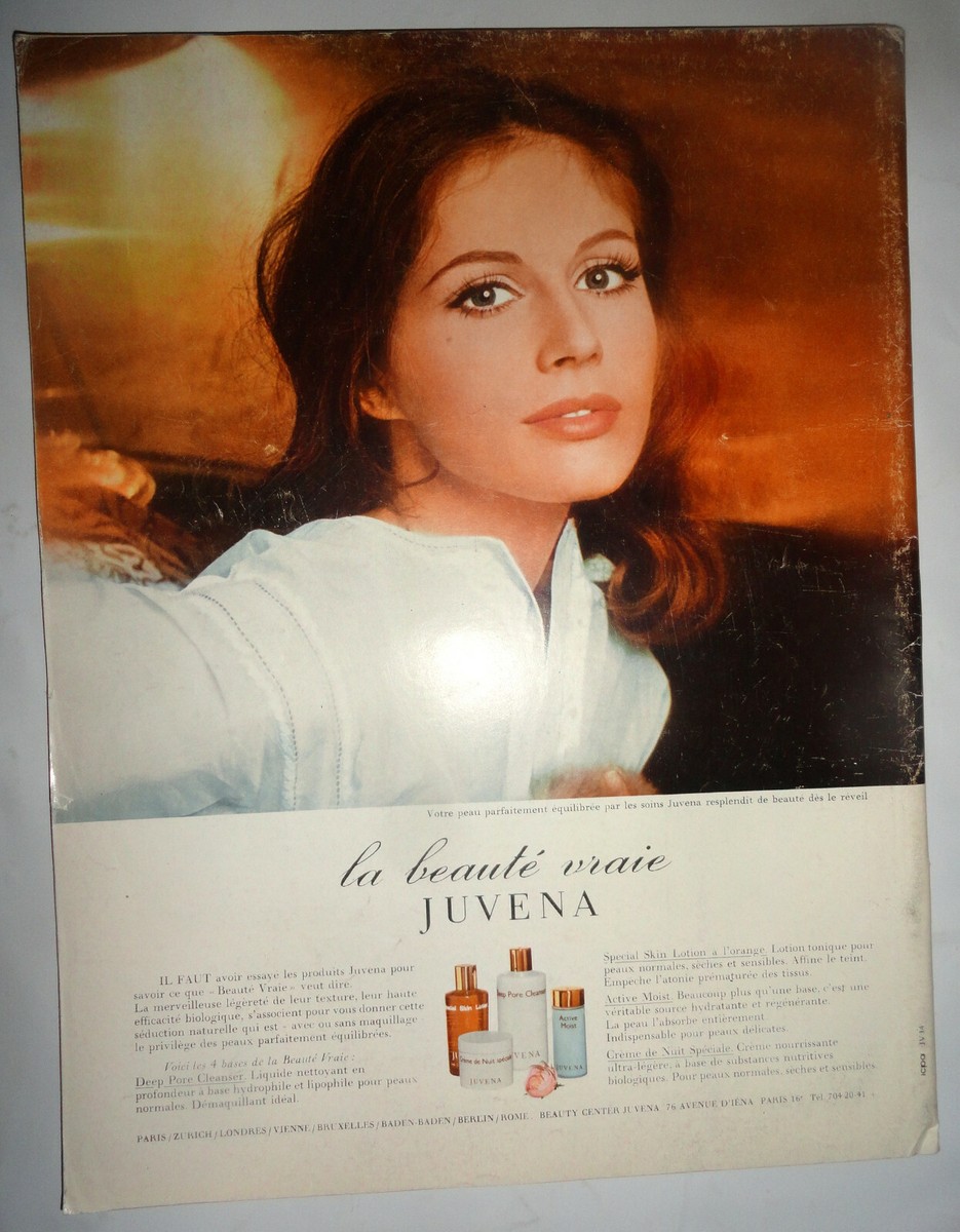 Vtg Elle French 2/1969 Romy Schneider Alain Delon Children Fashion