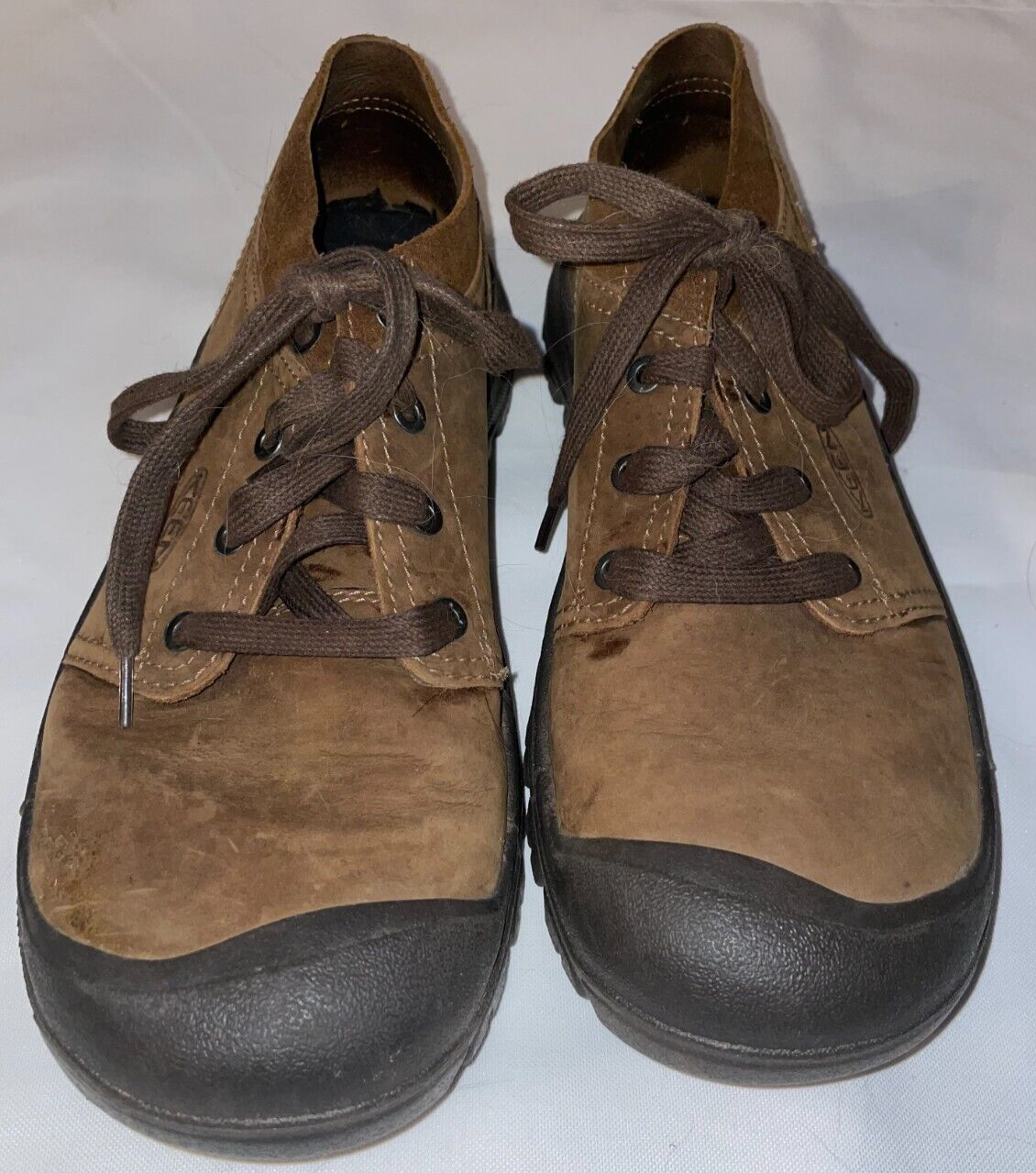 Scarpe da trekking Keen da uomo taglia 11 Briggs II marroni sneaker basse da passeggio in pelle