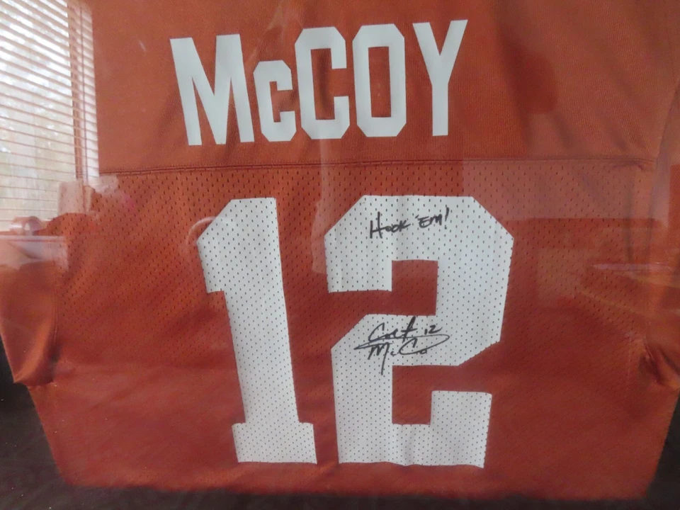 Colt McCoy Autographed Framed Texas Longhorn Jersey #12 - Image 2 of 3