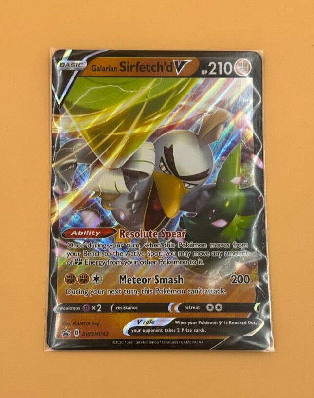 Pokémon TCG: Galarian Sirfetch'd V - SWSH043 - Jumbo Card - Promo (PR) | LP