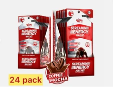 Vital 4U Screamin Energy Max Hit, Panax Ginseng Energy Shot Coffee Mocha, 24ct.