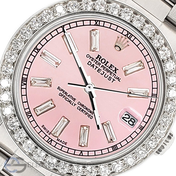 Rolex Datejust Custom Diamond 1.62ct Bezel/Pink