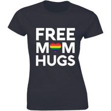 Free Mom Hugs - LGBT Mom Shirt LGBT Awareness Pride Mom Women's T-shirt Tee
