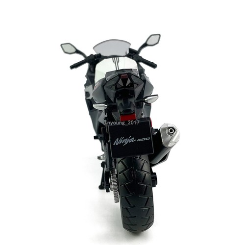 1:12 Kawasaki Ninja 400 Motorcycle Model Diecast Toys for Boys Gifts Kids Black - Picture 6 of 9