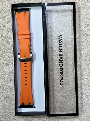 Apple Watch Ultra 10 9 8 Butterfly Clasp Rubber Band. - Zdjęcie 7 z 18