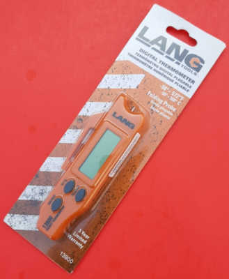 #ad NEW Lang 13800 Digital Pocket Thermometer with Folding Stainless Steel Probe $24.83