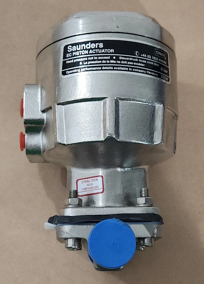 *NUEVO* Grúa Saunders 4-66557-1-2 EC Pistón Actuador 3/4" 316L CWP145 + ¡Garantía! Foto 2 de 4