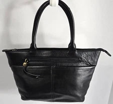 Etienne Aigner Black Leather Handbag