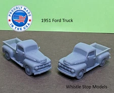 N Scale 1951 Ford Trucks set of 2 N1100