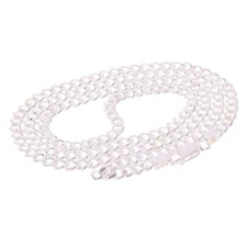 925 Sterling Silver Solid Cuban Link Chain Necklace 4mm 22" 15.2grams