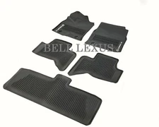 LEXUS OEM FACTORY ALL WEATHER FLOOR LINER SET 2022-2024 LX600 W/3RD ROW BLACK