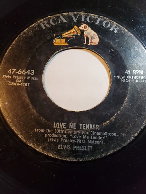 Elvis Presley 47-6643 Love Me Tender /Anyway You Want Me 45 RPM GOOD A1 ...