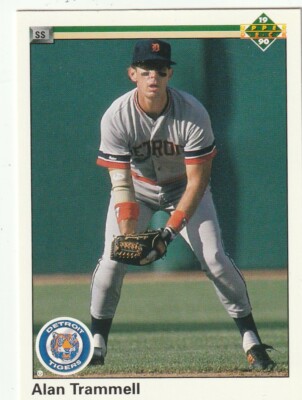 FREE SHIPPING-MINT-1990 Upper Deck Alan Trammell #554-PLUS TIGERS BONUS CARDS