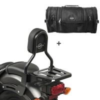 Sissybar CL3 + Hecktasche RB1 FüR Kawasaki VN 900 Light 10-14 Mit GepäCkträGer