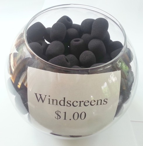 Foam Microphone Windscreens Microphone Covers 50-Pack Headset/Lapel Lavalier ... - Afbeelding 3 van 6