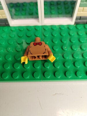 NEW Lego Store BAM Minfigure Torso: Bow Tie Bear Costume Blue Queasy