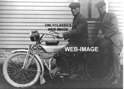 1920 CURTISS MOTORCYCLE GHOST RIDER PHOTO DOUBLE EXPOSURE PICTURE -CAMERA EFFECT