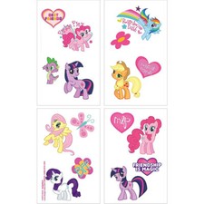 2 Packs of My Little Pony Tattoos 1 Sheet