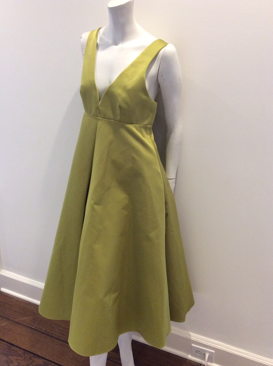 Rochas Paris chartreuse green A-line Dress new sz 44 made In Italy | eBay Rochas Paris chartreuse green A-line Dress new sz 44 made In Italy | eBay