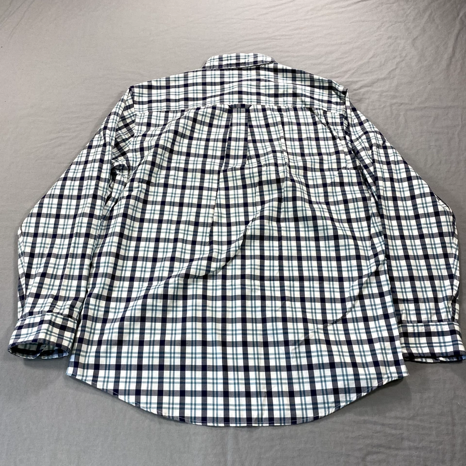 Pendleton Shirt Mens Large Blue White Bridgeport Button Up Outdoor Casual Adult - Image 2 of 4