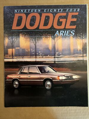 1984 Dodge Aries K Deluxe K-car Original 18 Page  Sales Brochure Catalog