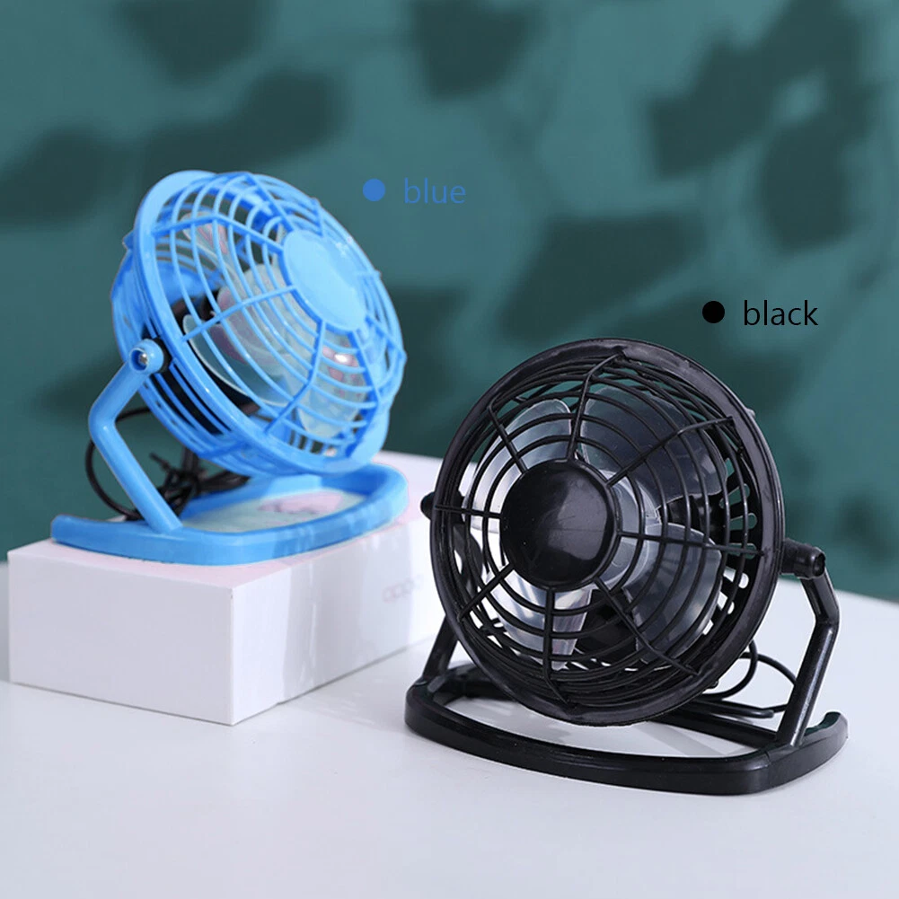 4 Inch Mini Desktop Fan 4 Blade USB Cooling Fan Quiet Small Mute Fans for Summer