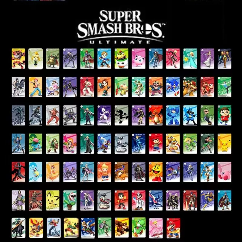 Super Smash Bros. Ultimate All Collection Amiibo Cards 88 Cards Mini Size