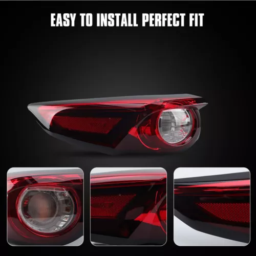 Conjunto de luz trasera exterior LED para conductor trasero para Mazda CX-9 2016-2022 2023 - Imagen 6 de 13