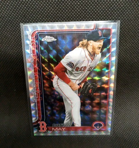 Dustin May 2025 Topps Chrome Update Series -  Geometric Prism Refractor #USC80