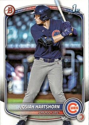 2025 BOWMAN DRAFT 1ST JOSIAH HARTSHORN CHICAGO CUBS #BD-21