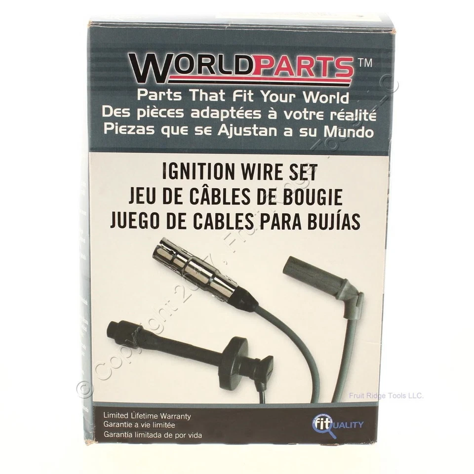 Cable de encendido de bujía World Parts WE1-126893 para 1990-91 V3500 R2500 Suburban Foto 3 de 4