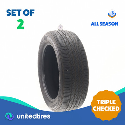Set of (2) Used 235/55R19 Kumho Crugen HP71 101H - 7.5/32