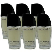 6 Pack Wet n Wild Shine Nail Polish Color 452A Matte Top Coat 0.41 oz