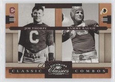 2008 Donruss Classics Classic Combos Silver /250 Jim Thorpe Sammy Baugh HOF 0l1