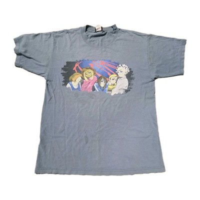 Vintage 90's KORN Anime Cartoon Band Double Sided T-shirt Men's XL
