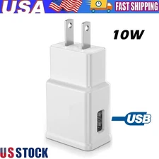 Adaptive Fast Charging Block USB Wall Charger Adapter For Samsung S21 White