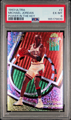 Michael Jordan #2 card from 1993 Ultra Power in the Key
