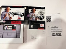 EA SPORTS Madden NFL 97 SNES Complete in Box CIB w/ Manual Collector Grade