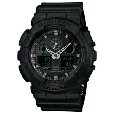 Casio G-Shock GA100MB-1ACR World Time GMT Alarm Calendar Ana- Digi Mens Watch