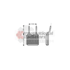 Wärmetauscher Innenraumheizung für Opel Calibra A Astra F CC 86 87 56 57 1.4i