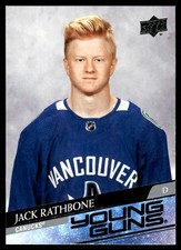 2020-21 Upper Deck Young Guns Jack Rathbone Rookie Vancouver Canucks #717