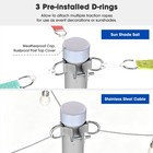 10 FT String Light Poles for Outdoor Event Decor Patio Shade Sail Silver — photo 5