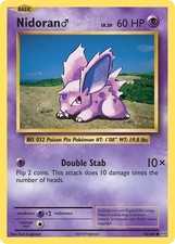 Nidoran M 43/108 Common XY - Evolutions Pokemon TCG Card NM